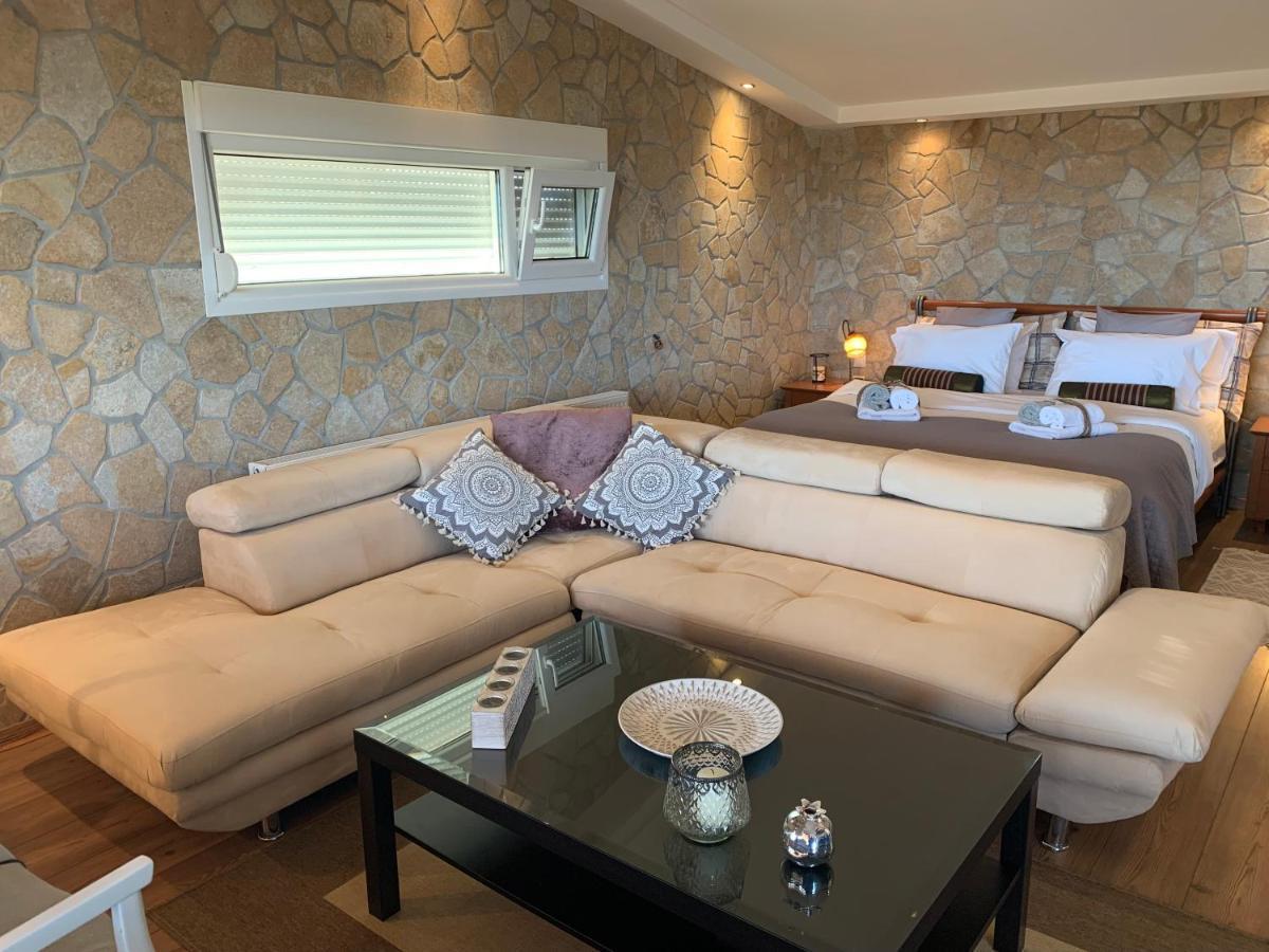 Appartamento Doormat# Wait 'N Sea, Jacuzzi, Luxury Stone House Epanomi Esterno foto