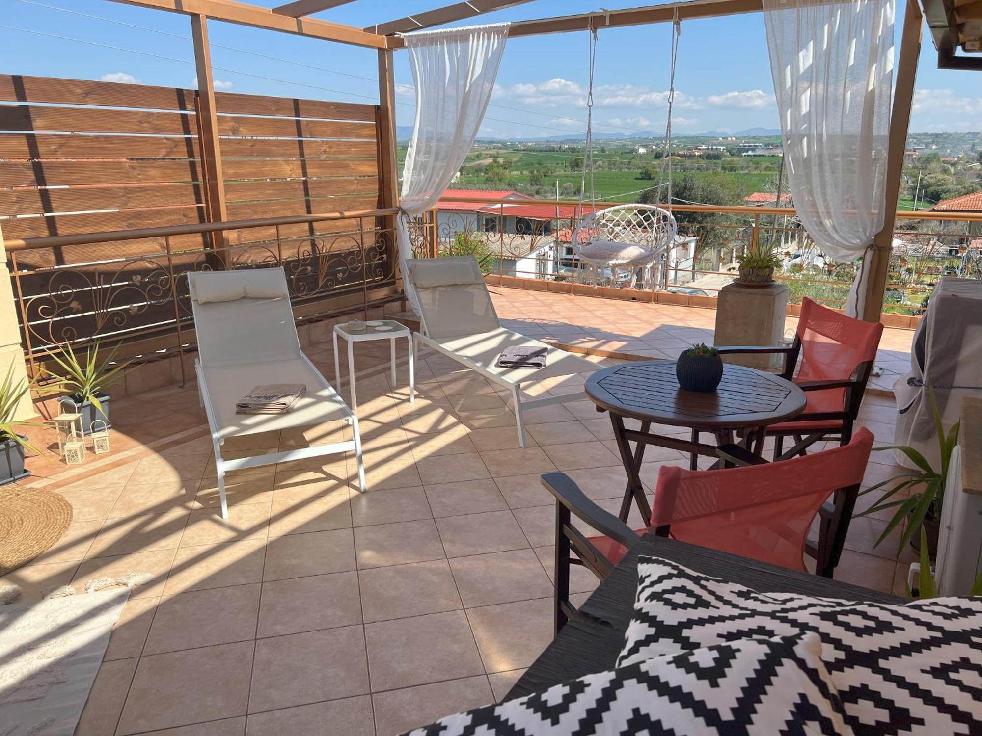 Appartamento Doormat# Wait 'N Sea, Jacuzzi, Luxury Stone House Epanomi Esterno foto